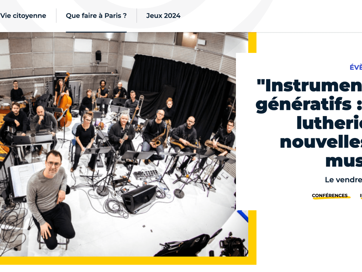 Lecture @ Médiathèque Musicale de Paris