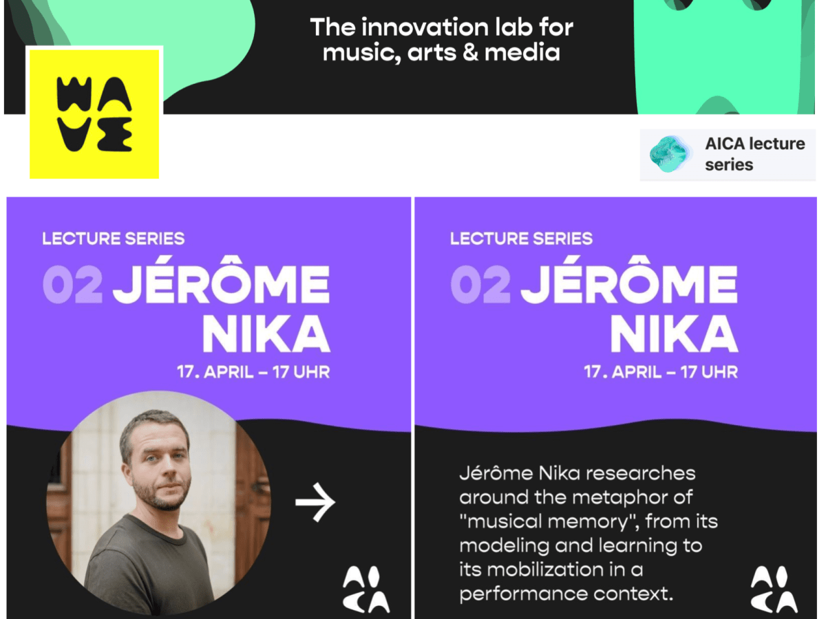 Guest Speaker @ AICA Lecture Series, “Composing human-machine musical interaction”