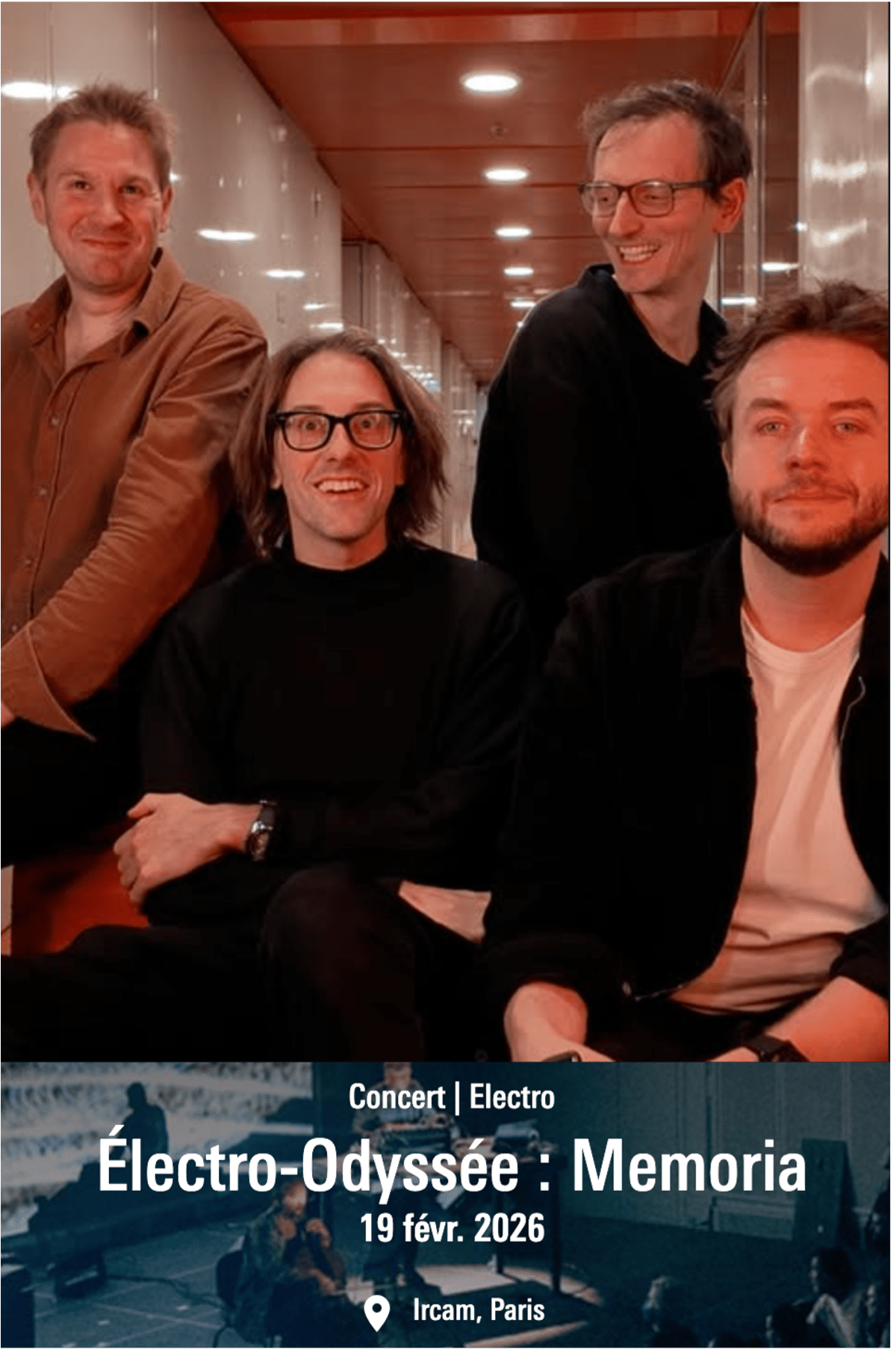 Concert Electro Odyssée “Memoria” @ Ircam – Centre Pompidou